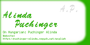 alinda puchinger business card